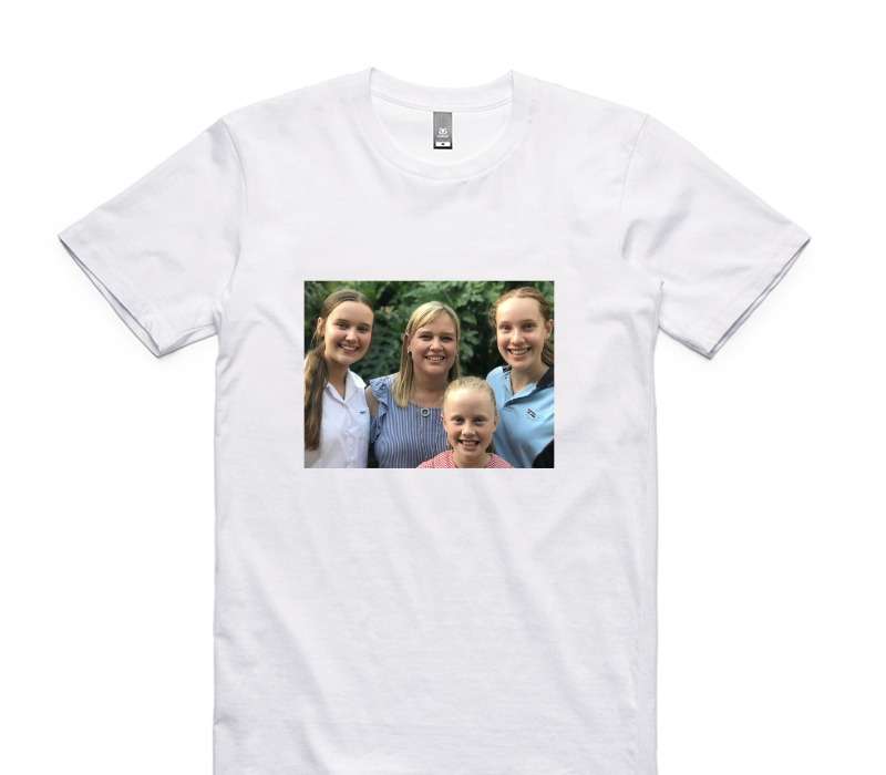 Custom AS Colour 100% Cotton White T-Shirt
