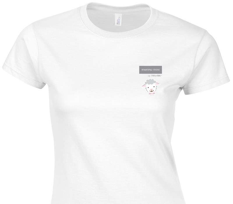 Custom Womens Soft Style 100% Cotton White T-Shirt