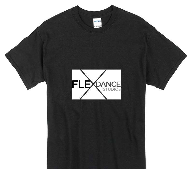 Custom Gildan 100% Cotton Black T-Shirt