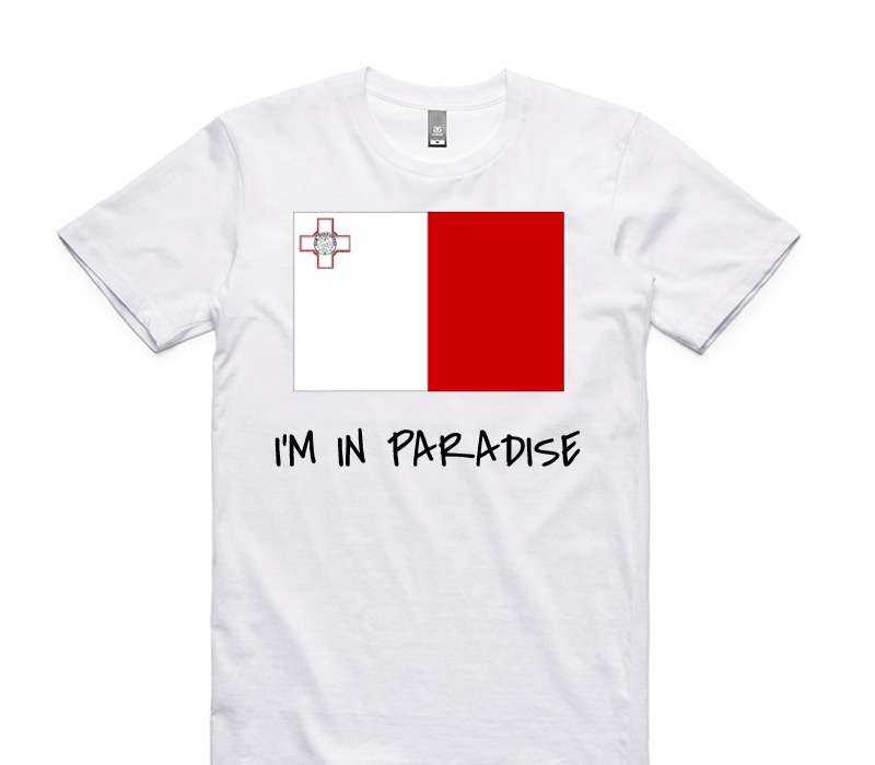Custom AS Colour 100% Cotton White T-Shirt