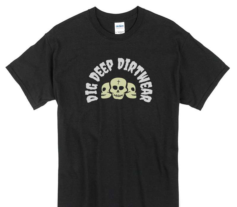 Custom Gildan 100% Cotton Black T-Shirt