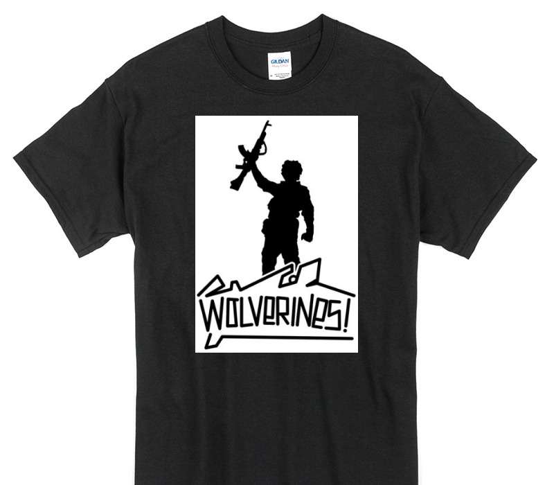 Custom Gildan 100% Cotton Black T-Shirt