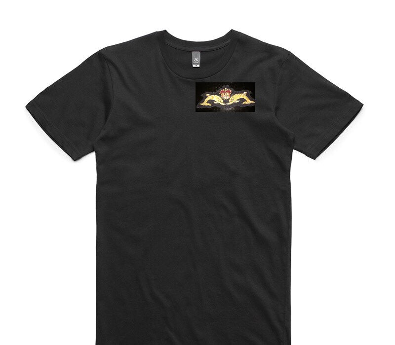 Custom AS Colour 100% Cotton Black T-Shirt