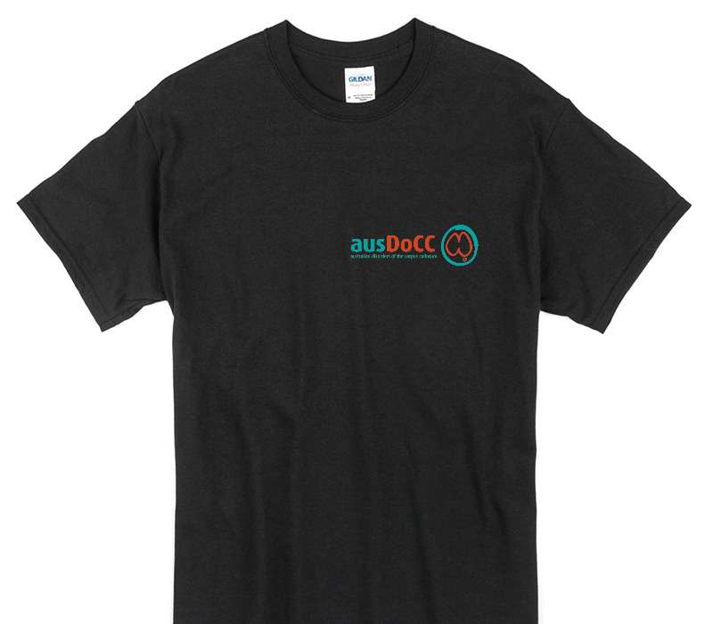 Custom Gildan 100% Cotton Black T-Shirt