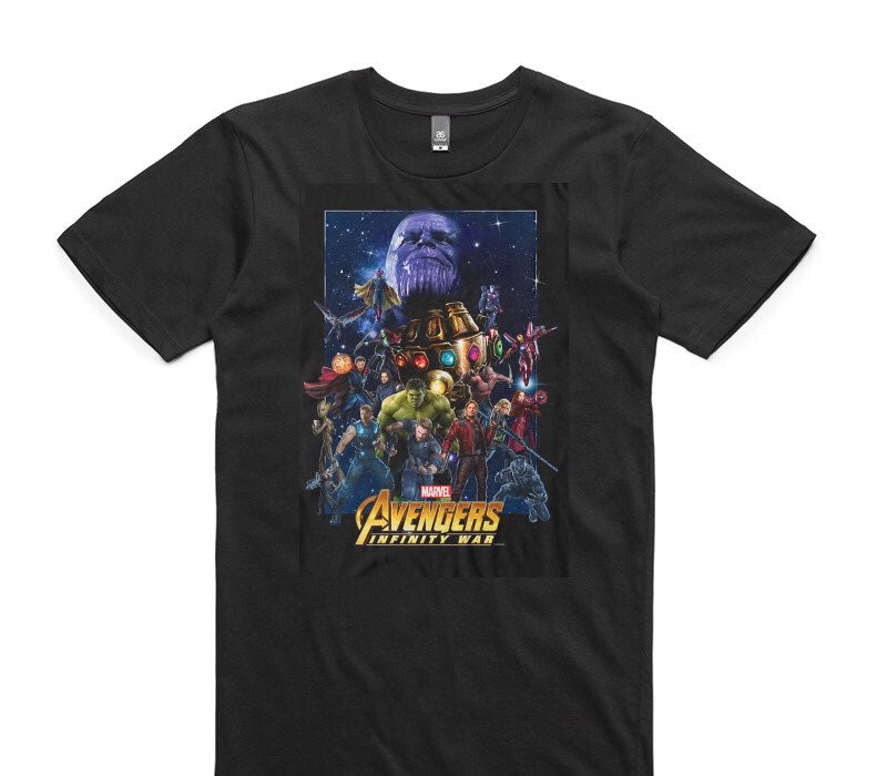 Custom AS Colour 100% Cotton Black T-Shirt