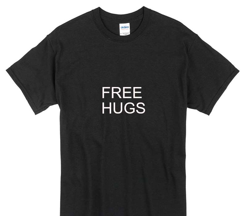 Custom Gildan 100% Cotton Black T-Shirt