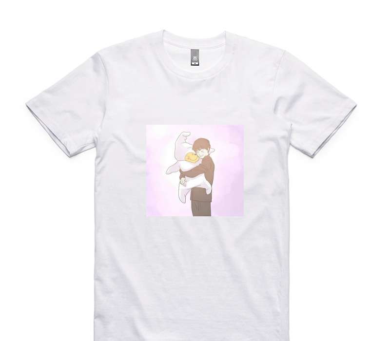 Custom AS Colour 100% Cotton White T-Shirt