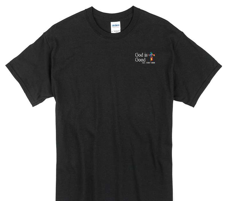 Custom Gildan 100% Cotton Black T-Shirt