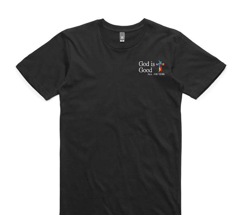 Custom AS Colour 100% Cotton Black T-Shirt