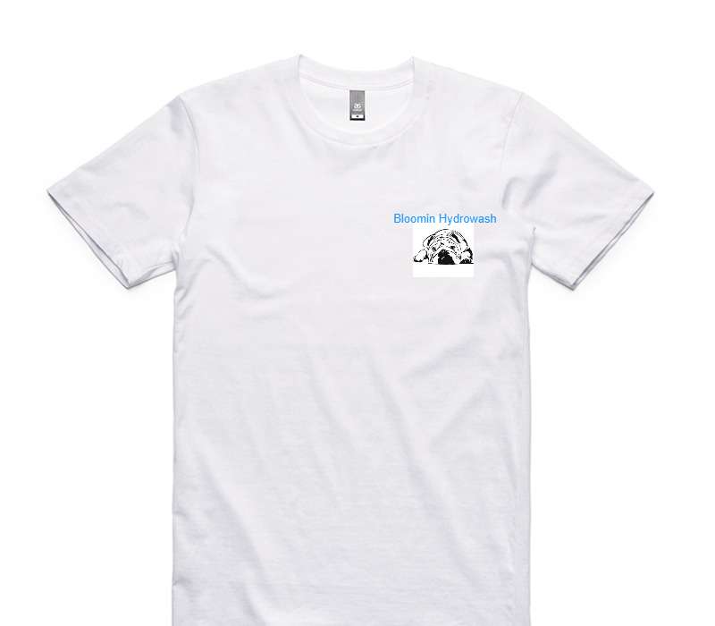 Custom AS Colour 100% Cotton White T-Shirt