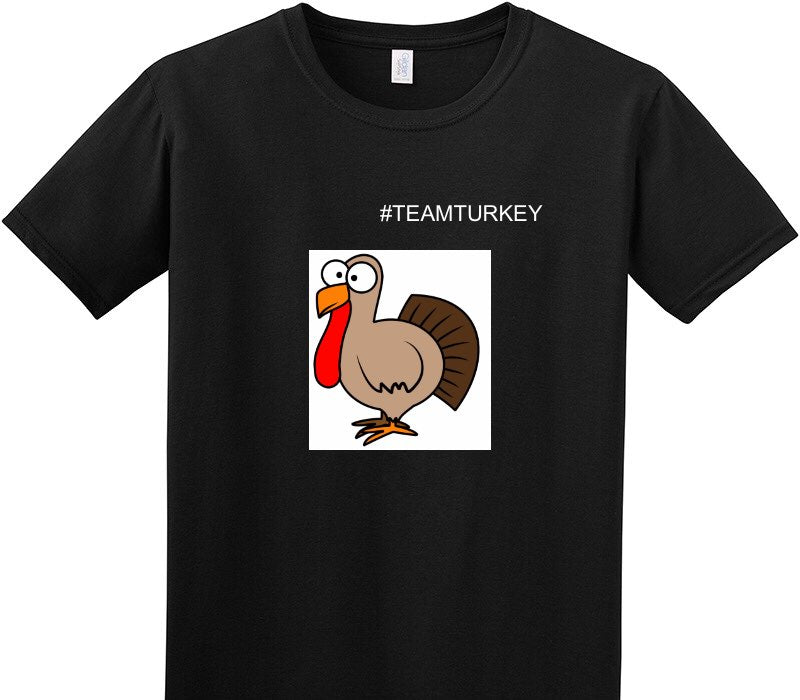 Custom Adult Soft Style 100% Cotton Black T-Shirt