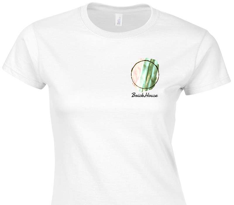 Custom Womens Soft Style 100% Cotton White T-Shirt