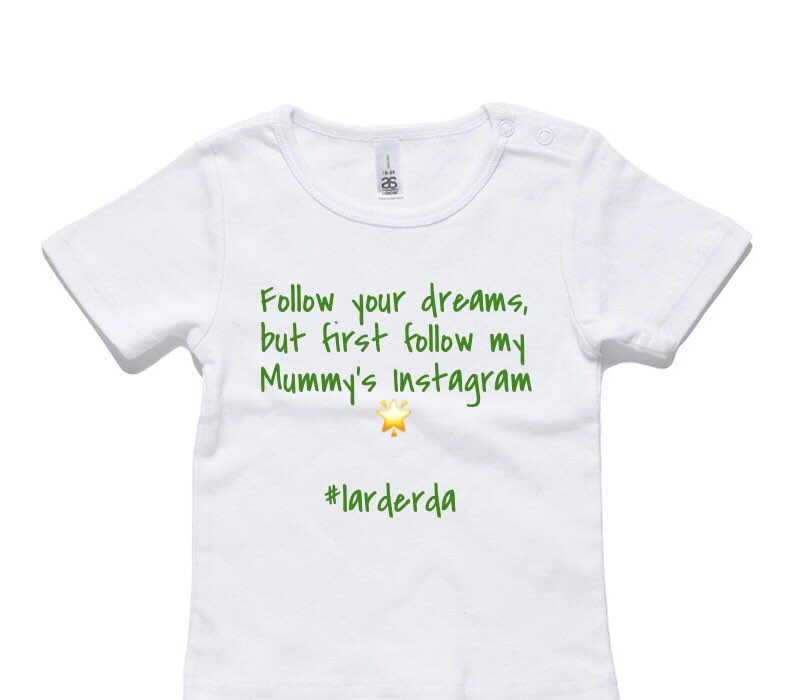 Custom AS Colour White Baby T-Shirt