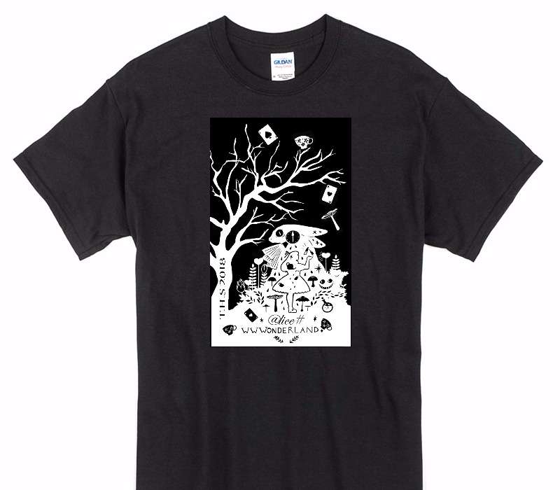 Custom Gildan 100% Cotton Black T-Shirt