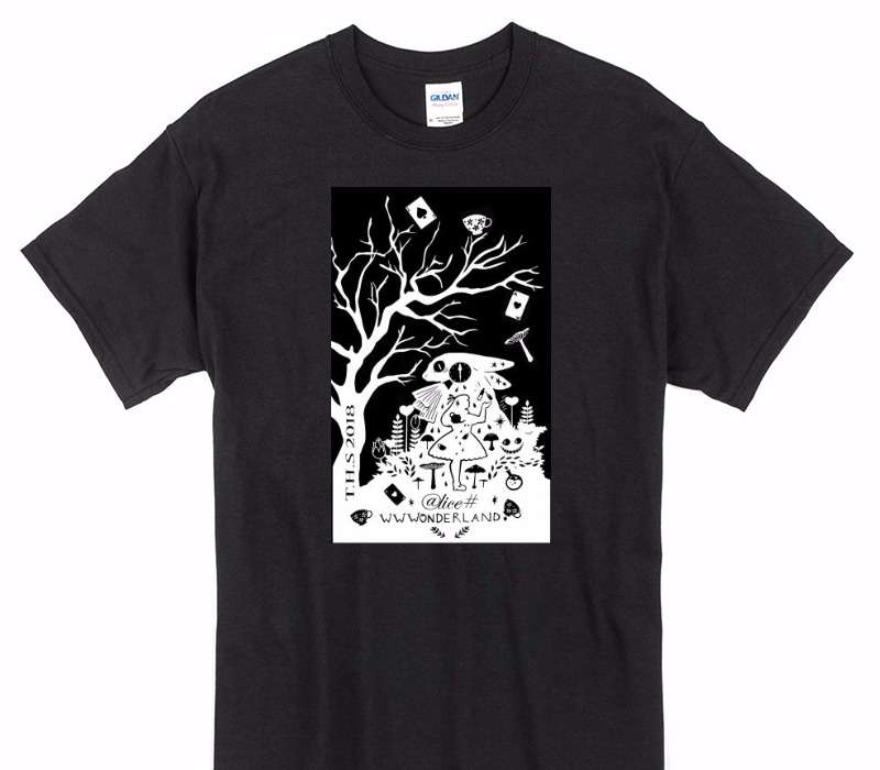 Custom Gildan 100% Cotton Black T-Shirt