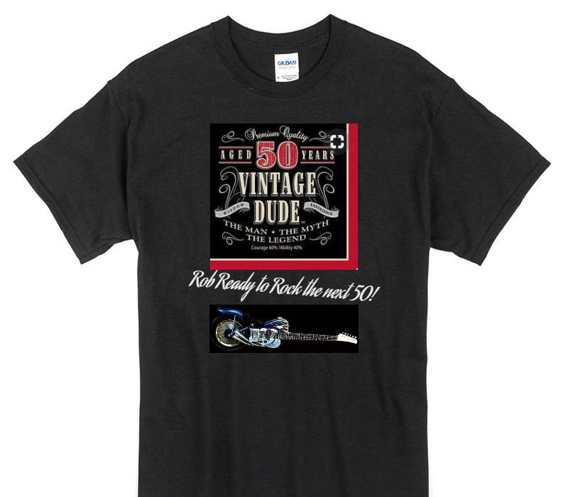 Custom Gildan 100% Cotton Black T-Shirt