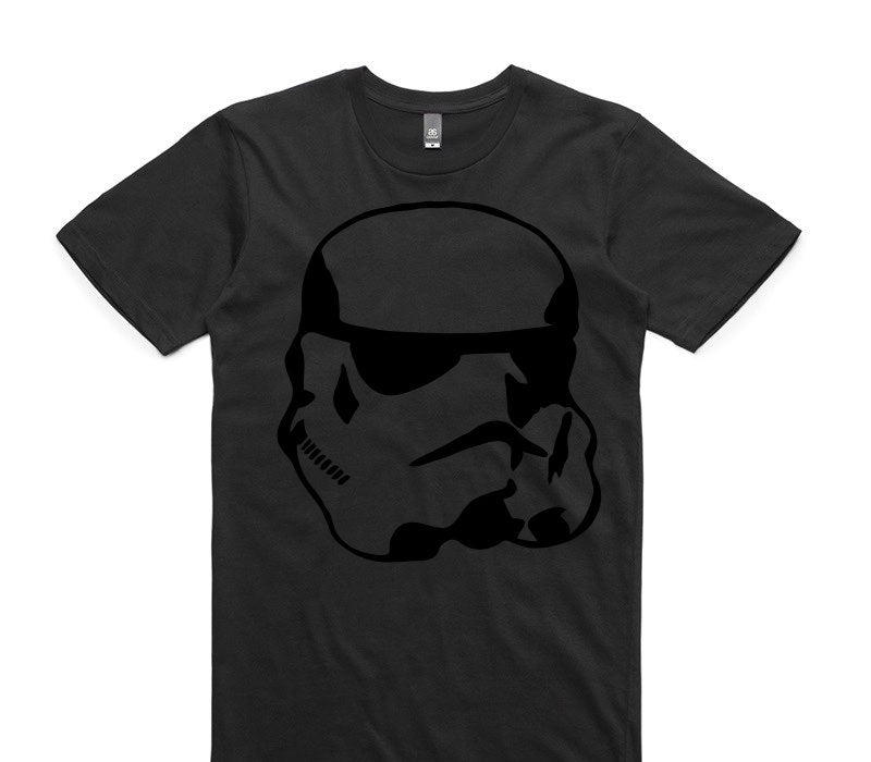 Custom AS Colour 100% Cotton Black T-Shirt