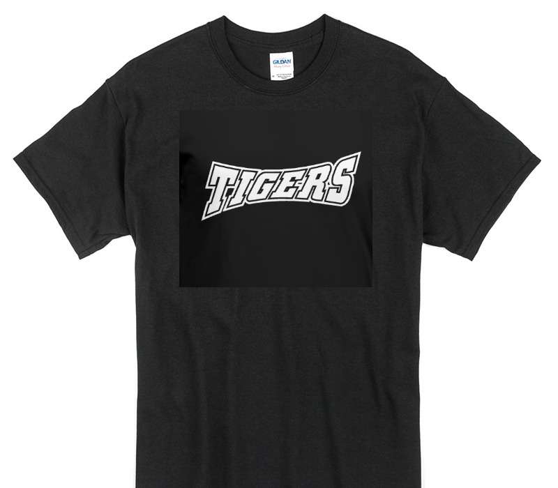 Custom Gildan 100% Cotton Black T-Shirt