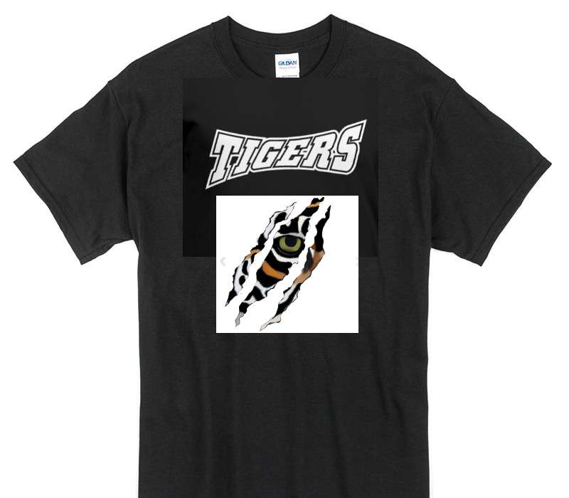 Custom Gildan 100% Cotton Black T-Shirt