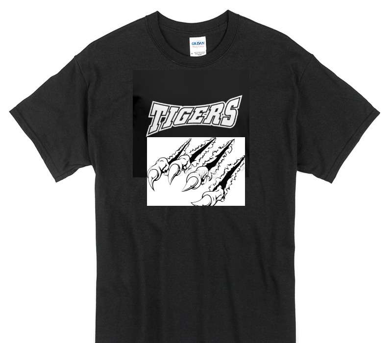 Custom Gildan 100% Cotton Black T-Shirt