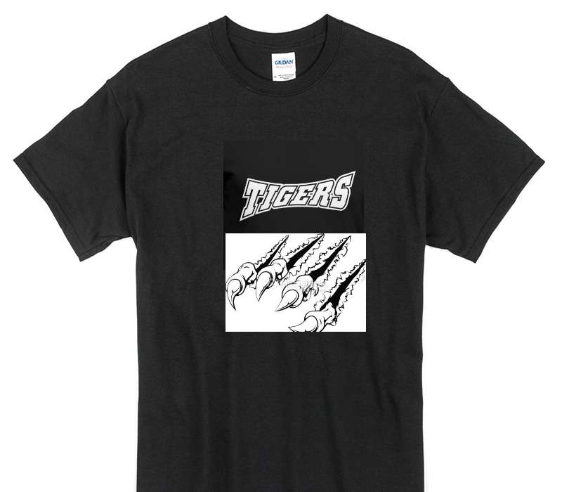Custom Gildan 100% Cotton Black T-Shirt