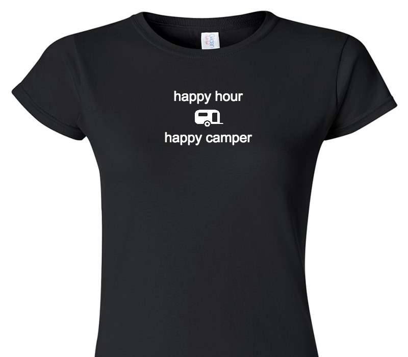 Custom Womens Soft Style 100% Cotton Black T-Shirt