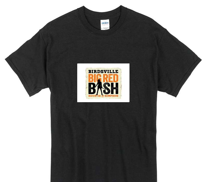 Custom Gildan 100% Cotton Black T-Shirt