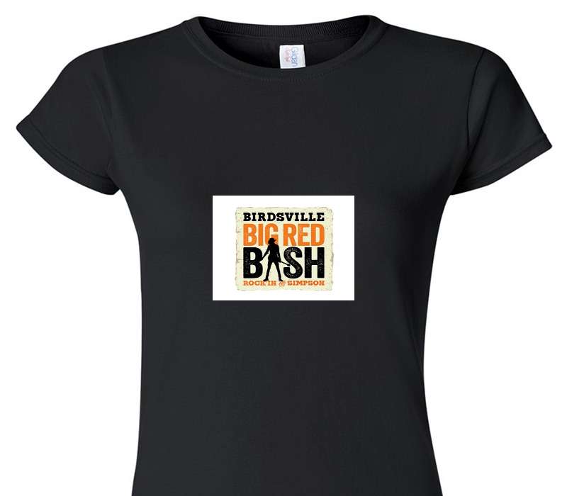 Custom Womens Soft Style 100% Cotton Black T-Shirt