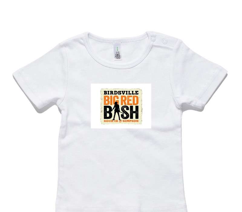 Custom AS Colour White Baby T-Shirt