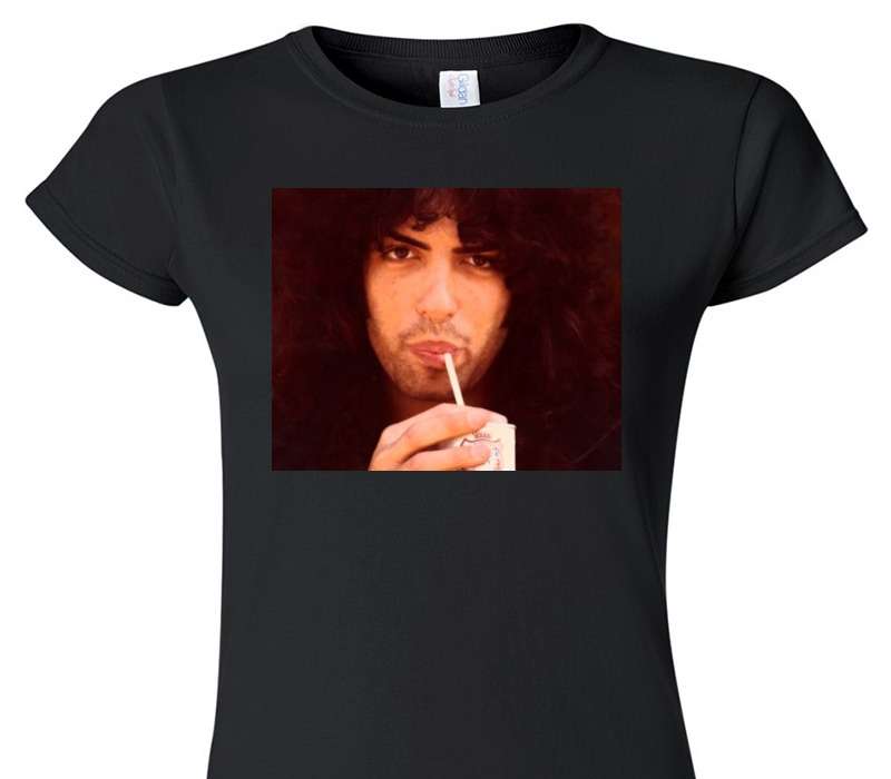 Custom Womens Soft Style 100% Cotton Black T-Shirt