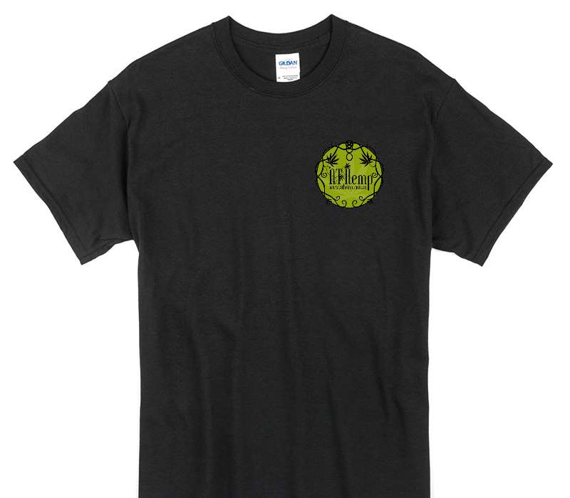 Custom Gildan 100% Cotton Black T-Shirt
