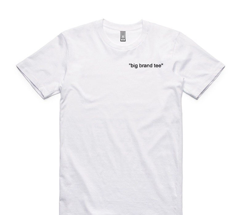 Custom AS Colour 100% Cotton White T-Shirt