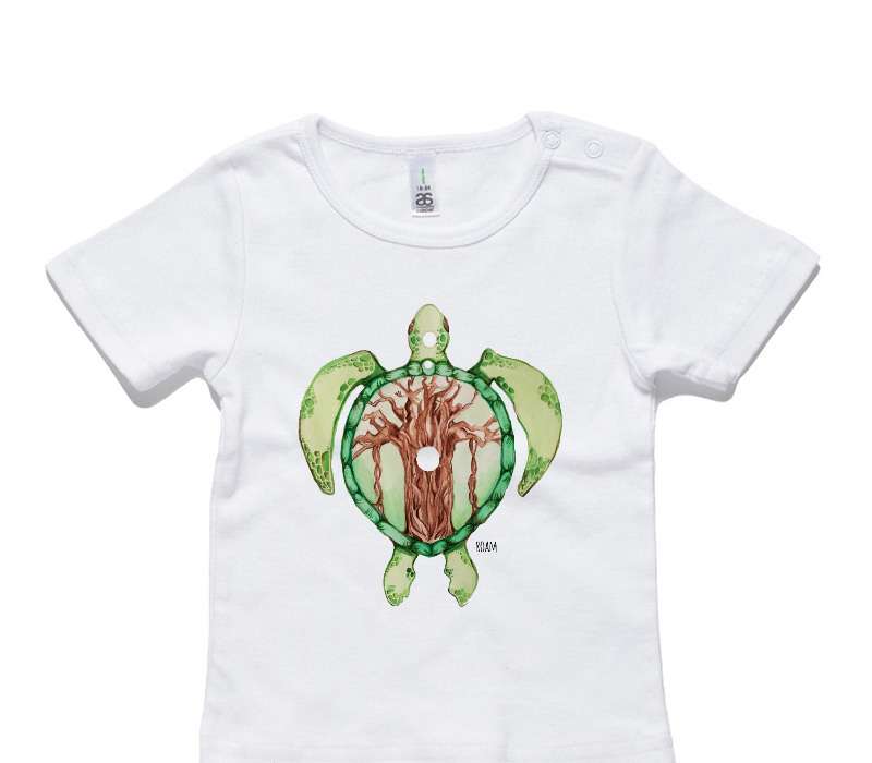 Custom AS Colour White Baby T-Shirt