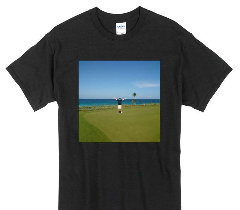 Custom Gildan 100% Cotton Black T-Shirt