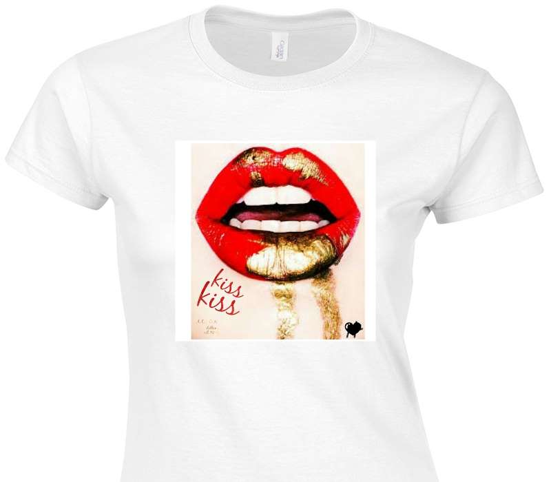 Custom Womens Soft Style 100% Cotton White T-Shirt