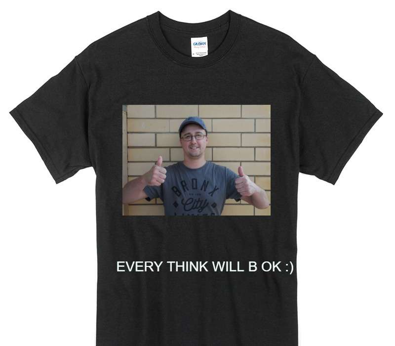 Custom Gildan 100% Cotton Black T-Shirt