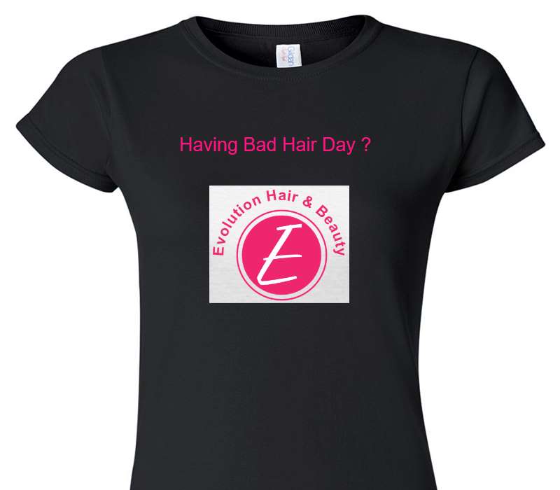 Custom Womens Soft Style 100% Cotton Black T-Shirt
