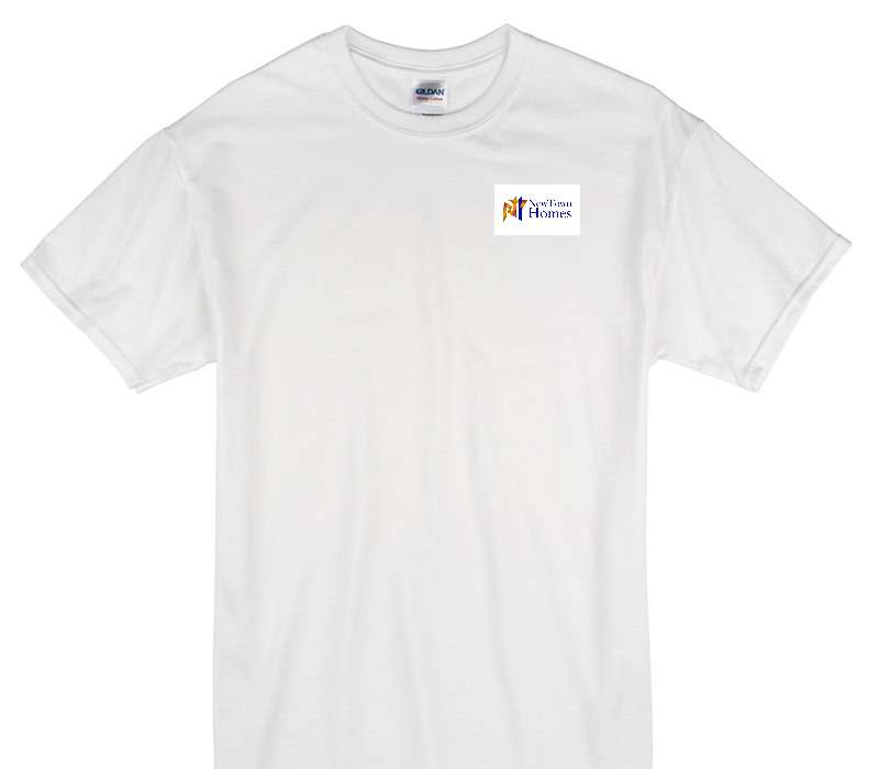 Custom Gildan 100% Cotton White T-Shirt