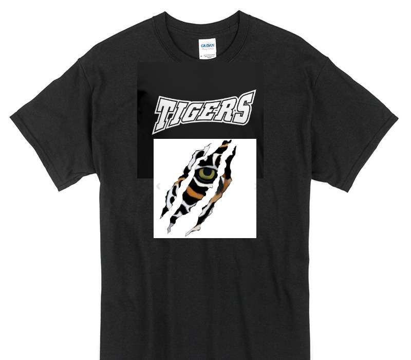 Custom Gildan 100% Cotton Black T-Shirt
