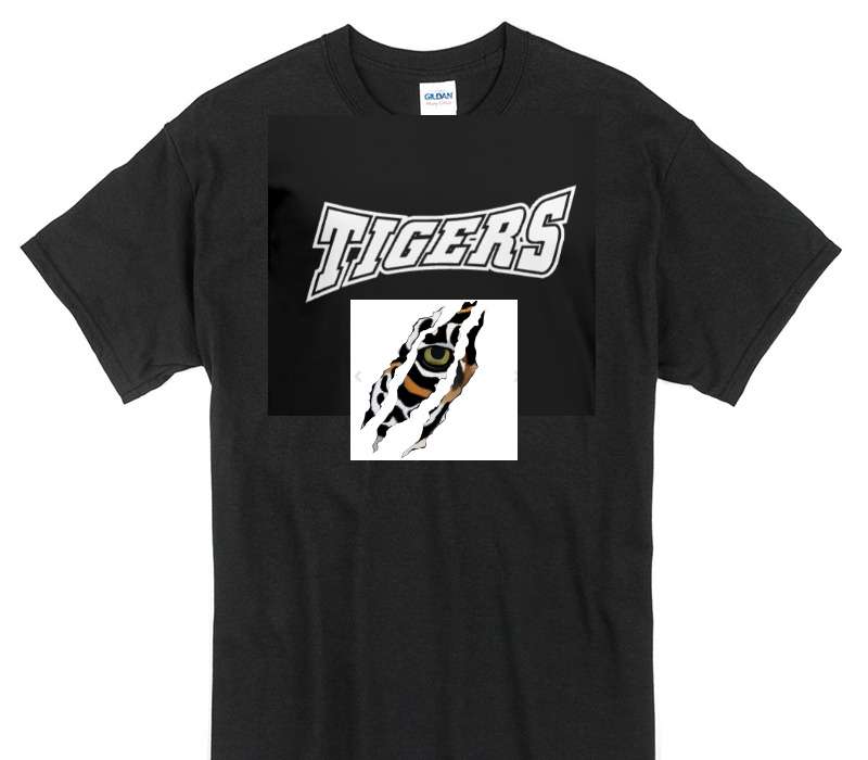 Custom Gildan 100% Cotton Black T-Shirt