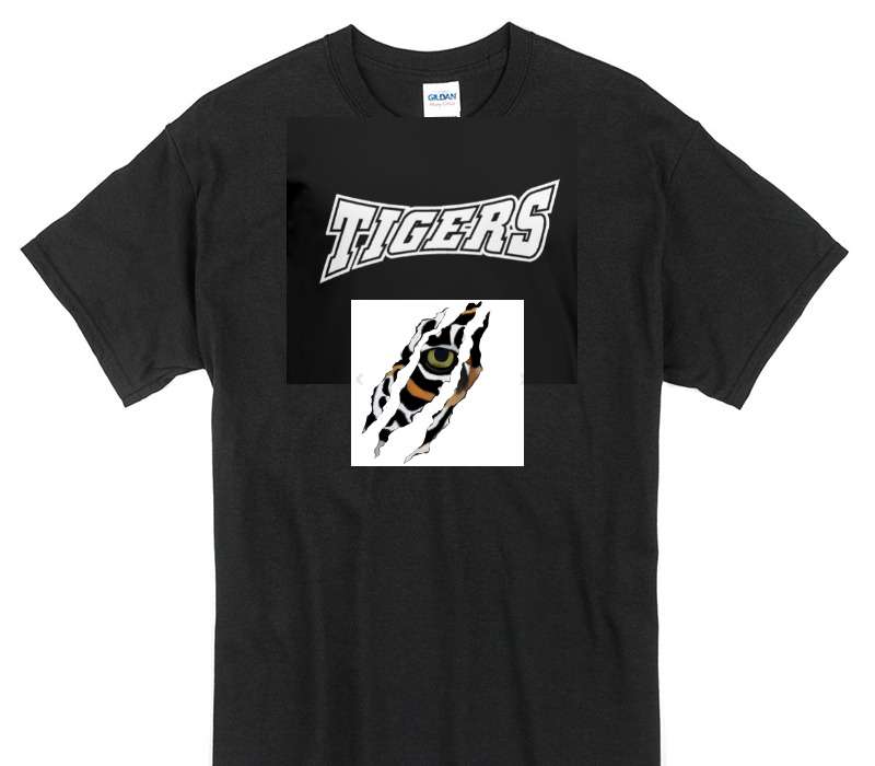 Custom Gildan 100% Cotton Black T-Shirt