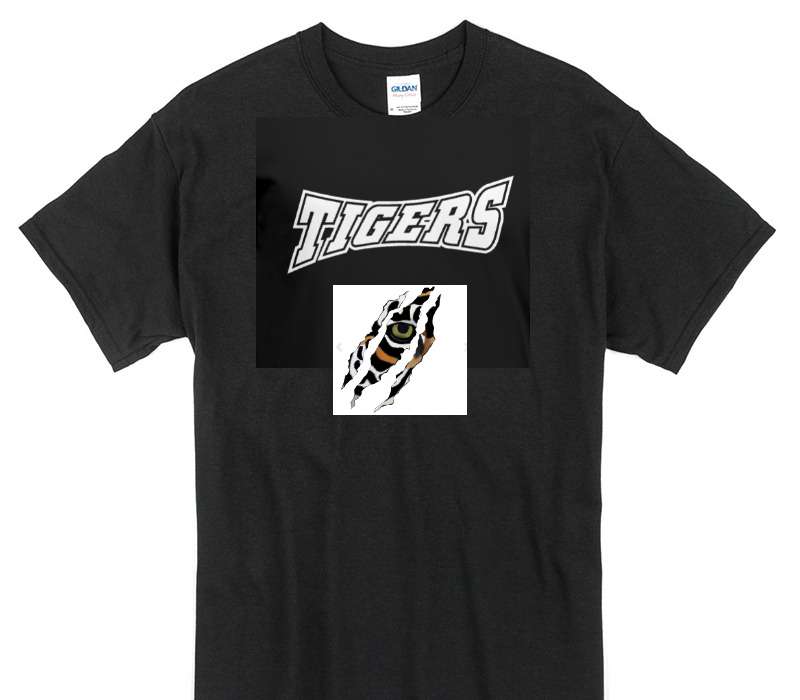 Custom Gildan 100% Cotton Black T-Shirt