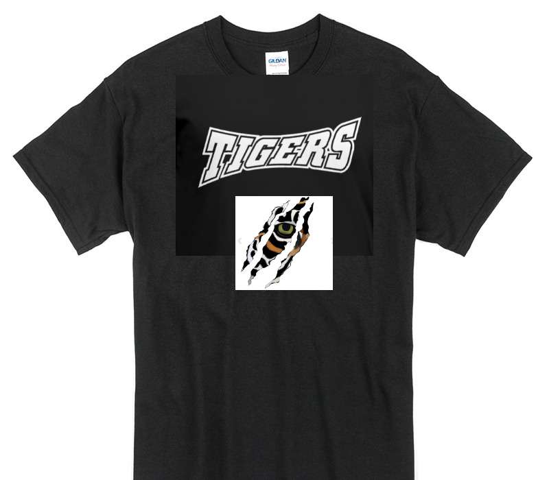 Custom Gildan 100% Cotton Black T-Shirt