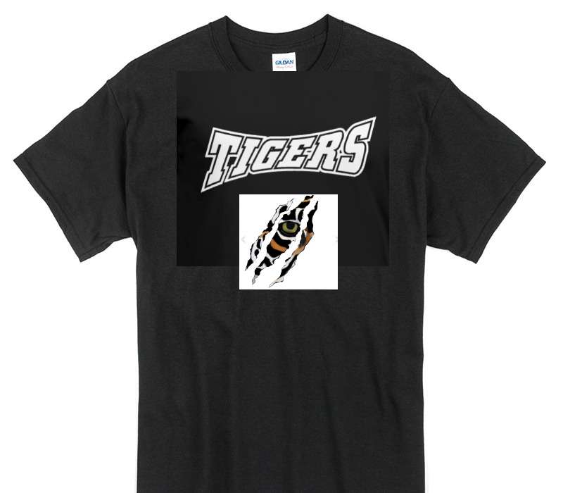 Custom Gildan 100% Cotton Black T-Shirt