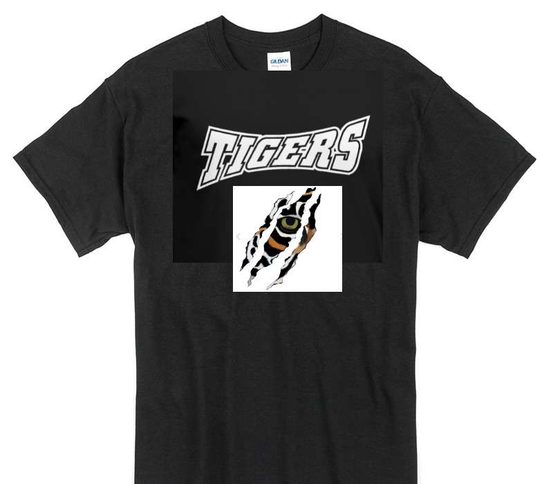 Custom Gildan 100% Cotton Black T-Shirt