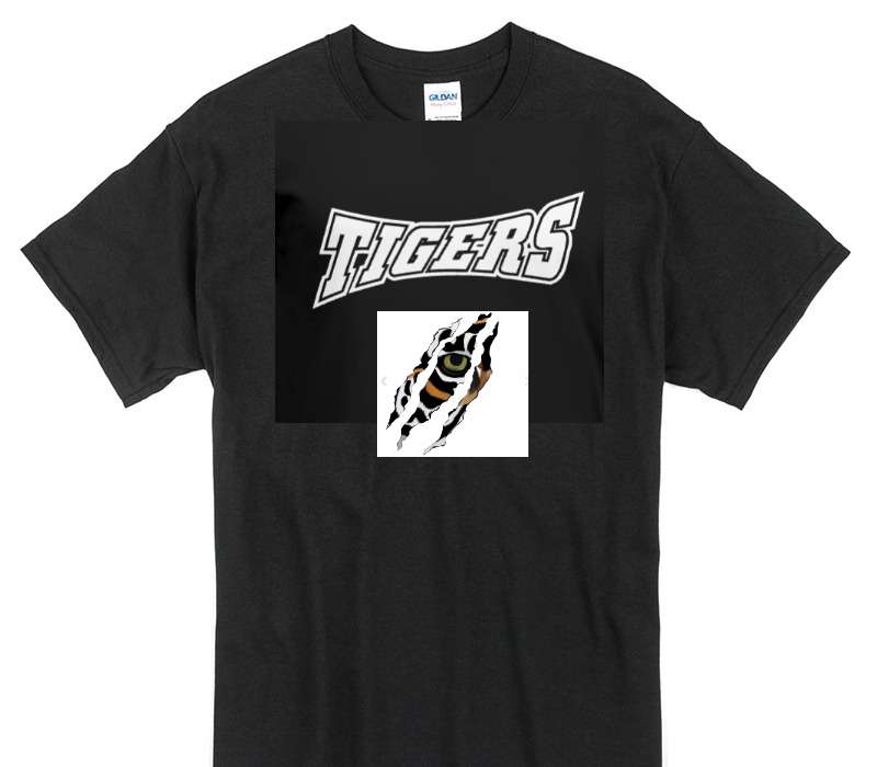 Custom Gildan 100% Cotton Black T-Shirt