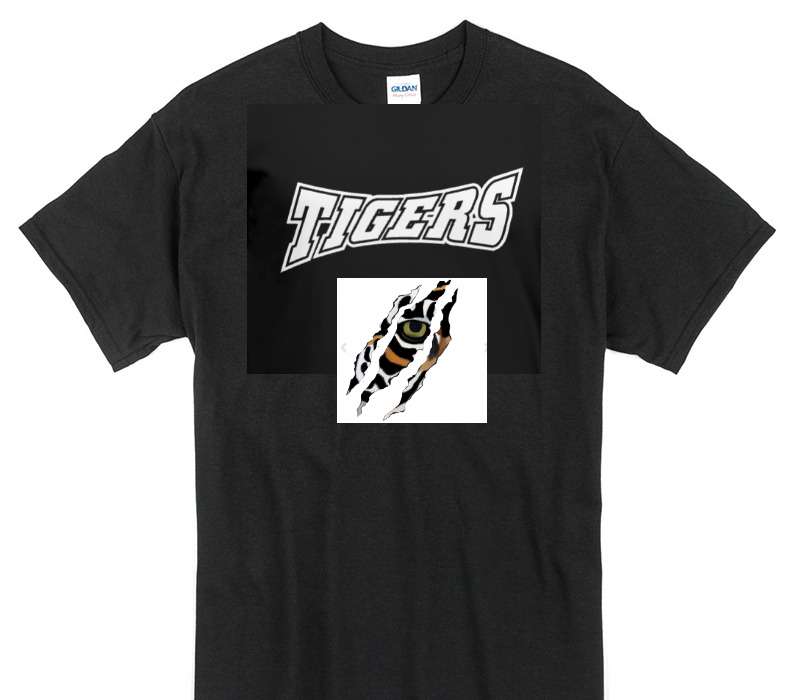 Custom Gildan 100% Cotton Black T-Shirt