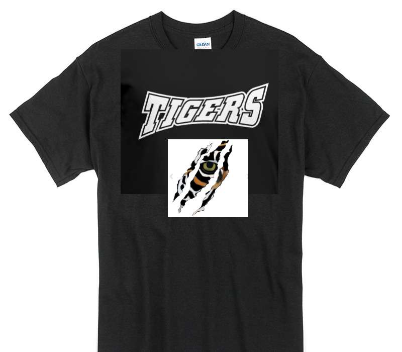 Custom Gildan 100% Cotton Black T-Shirt