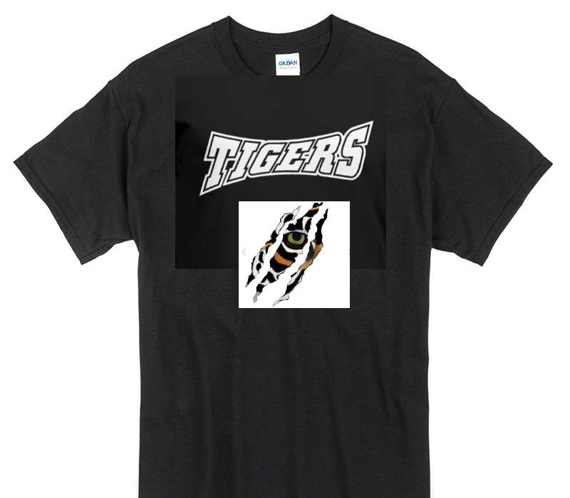 Custom Gildan 100% Cotton Black T-Shirt