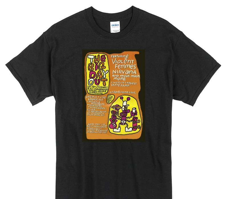 Custom Gildan 100% Cotton Black T-Shirt